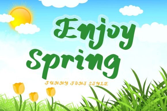 Enjoy Spring Font - Featured Image