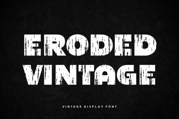 Eroded Vintage Font - Featured Image