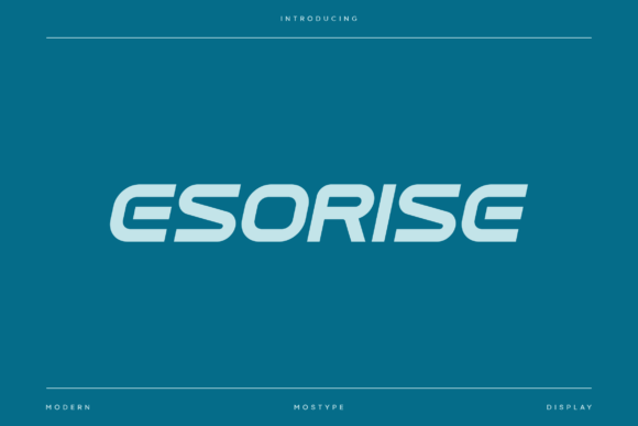 Esorise Font - Featured Image