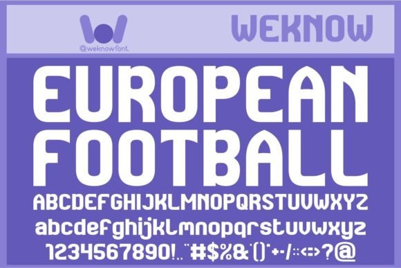 European Football Font - Featured Image