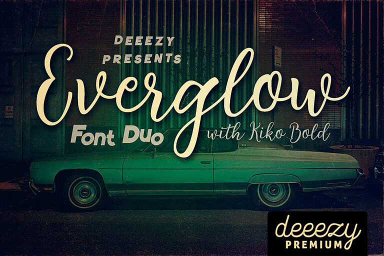 Everglow Script Font Duo Font - Featured Image