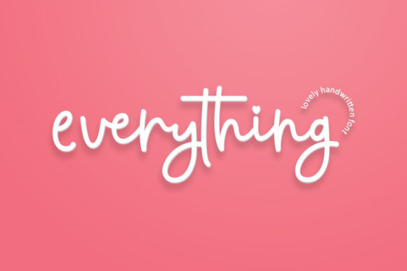 Everything Script Font - Featured Image