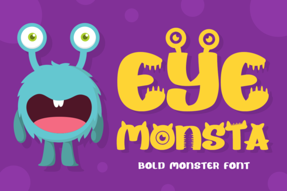 Eye Monsta Font - Featured Image