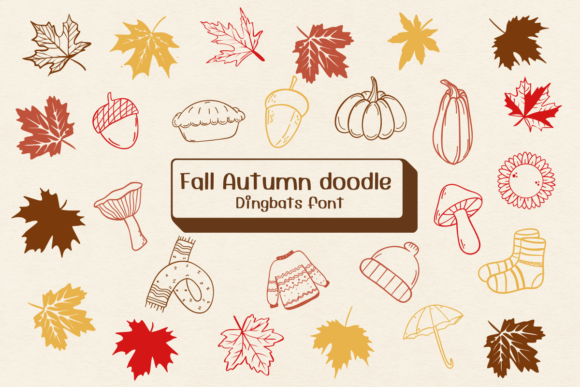 Fall Autumn Doodle Font - Featured Image