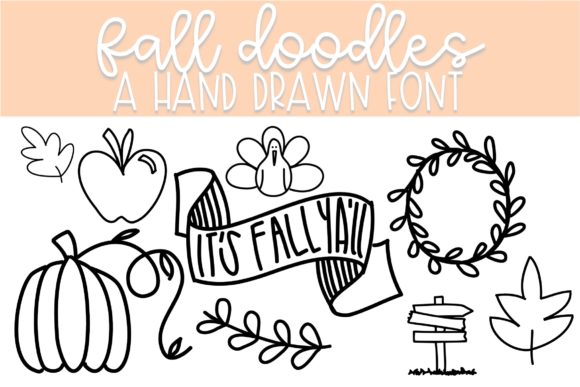 Fall Doodles Font - Featured Image