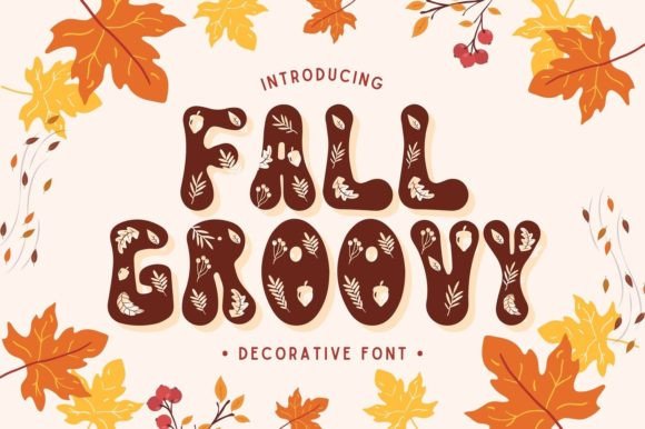 Fall Groovy Font - Featured Image