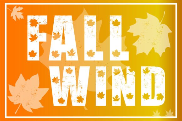 Fall Wind Font - Featured Image
