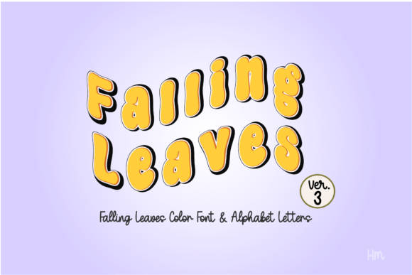 Falling Leaves Yellow Font - Featured Image