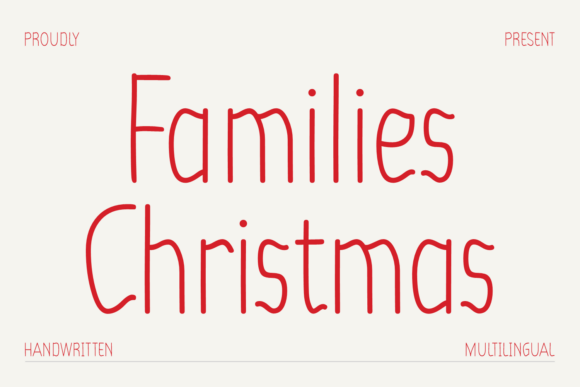 Families Christmas Font - Featured Image