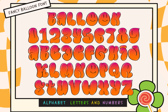 Fancy Balloon Font - Featured Image