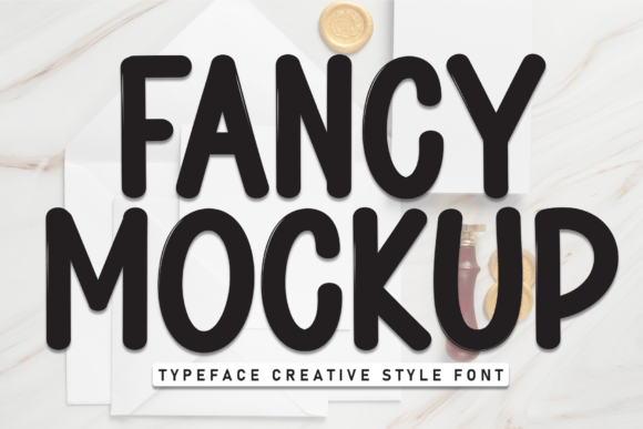Fancy Mockup Font - Featured Image