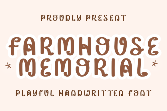 Farmhouse Memorial Font - Featured Image