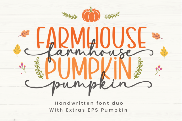 Farmhouse Pumpkin Font - Featured Image