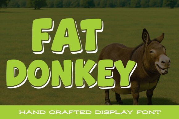 Fat Donkey Font - Featured Image