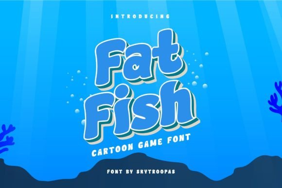 Fat Fish - Ocean Gaming Font - Featured Image