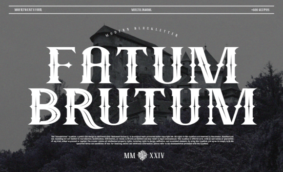 Fatum Brutum Font - Featured Image