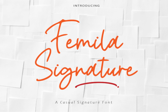 Femila Signature Font - Featured Image