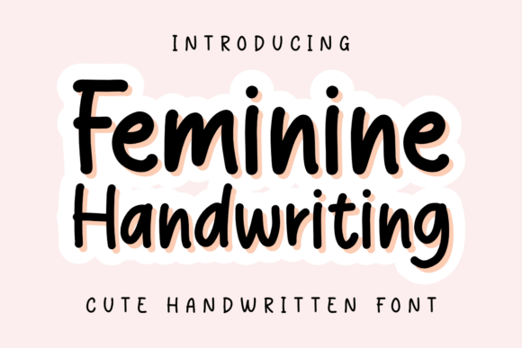 Feminine Handwriting Font - Featured Image