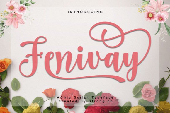 Fenivay Script Font - Featured Image
