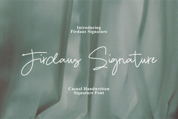 Firdaus Signature Font - Featured Image