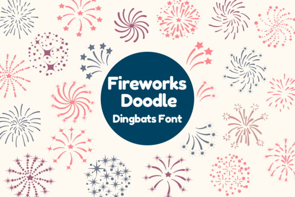 Fireworks Doodle Font - Featured Image