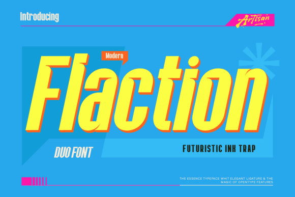 Flaction Regular Font - Featured Image