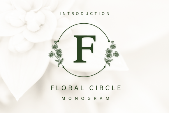 Floral Circle Monogram Font - Featured Image