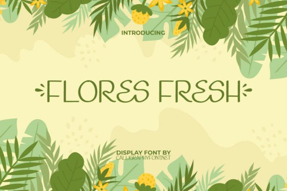 Flores Fresh Font - Featured Image