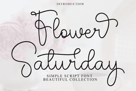 Flower Saturday Font - Featured Image