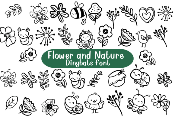 Flower and Nature Font - Featured Image