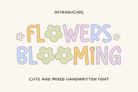 Flowers Bloooming Font - Featured Image