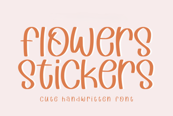 Flowers Stickers Font - Featured Image