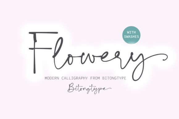 Flowery Font - Featured Image