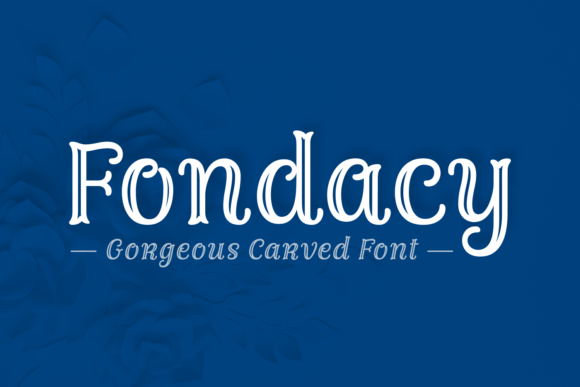 Fondacy Carved Font - Featured Image