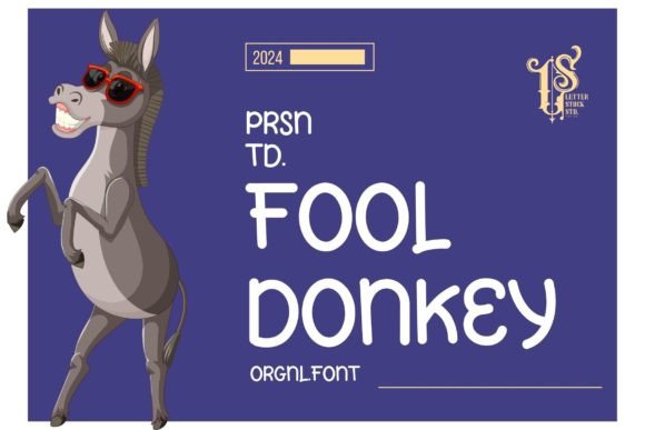 Fool Donkey Font - Featured Image