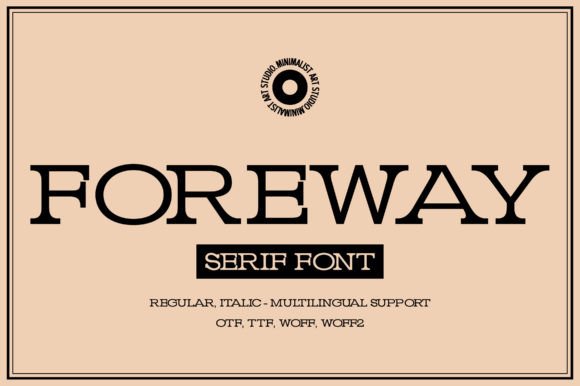 Foreway Font - Featured Image