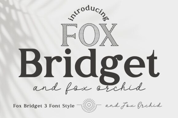 Fox Bridget and Fox Orchid Font - Featured Image