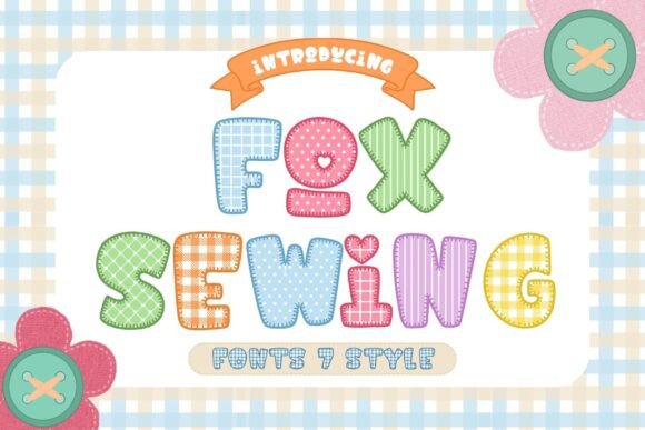 Fox Sewing Font - Featured Image