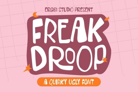 Freak Droop Font - Featured Image