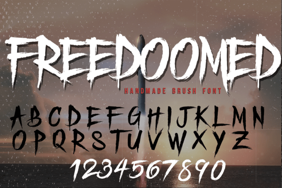 Freedoomed Font - Featured Image