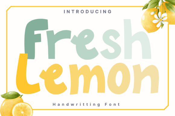 Fresh Lemon Font - Featured Image