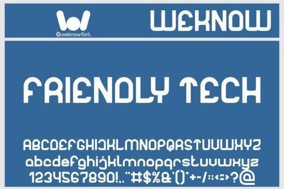 Friendly Tech Font - Featured Image