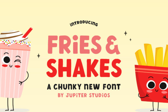 Fries and Shake Font - Featured Image