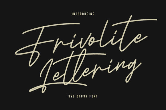 Frivolite Lettering Font - Featured Image