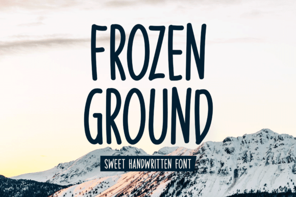 Frozen Ground Font - Featured Image
