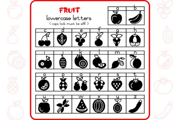 Fruit Alphabet Font - Featured Image