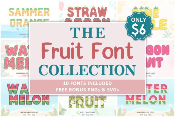 Fruit Collection Font - Featured Image