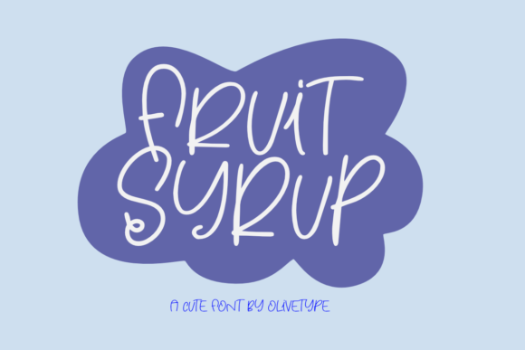 Fruit Syrup Font - Featured Image