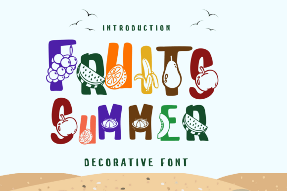 Fruits Summer Font - Featured Image
