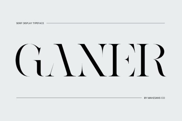 Ganer Regular Font - Featured Image
